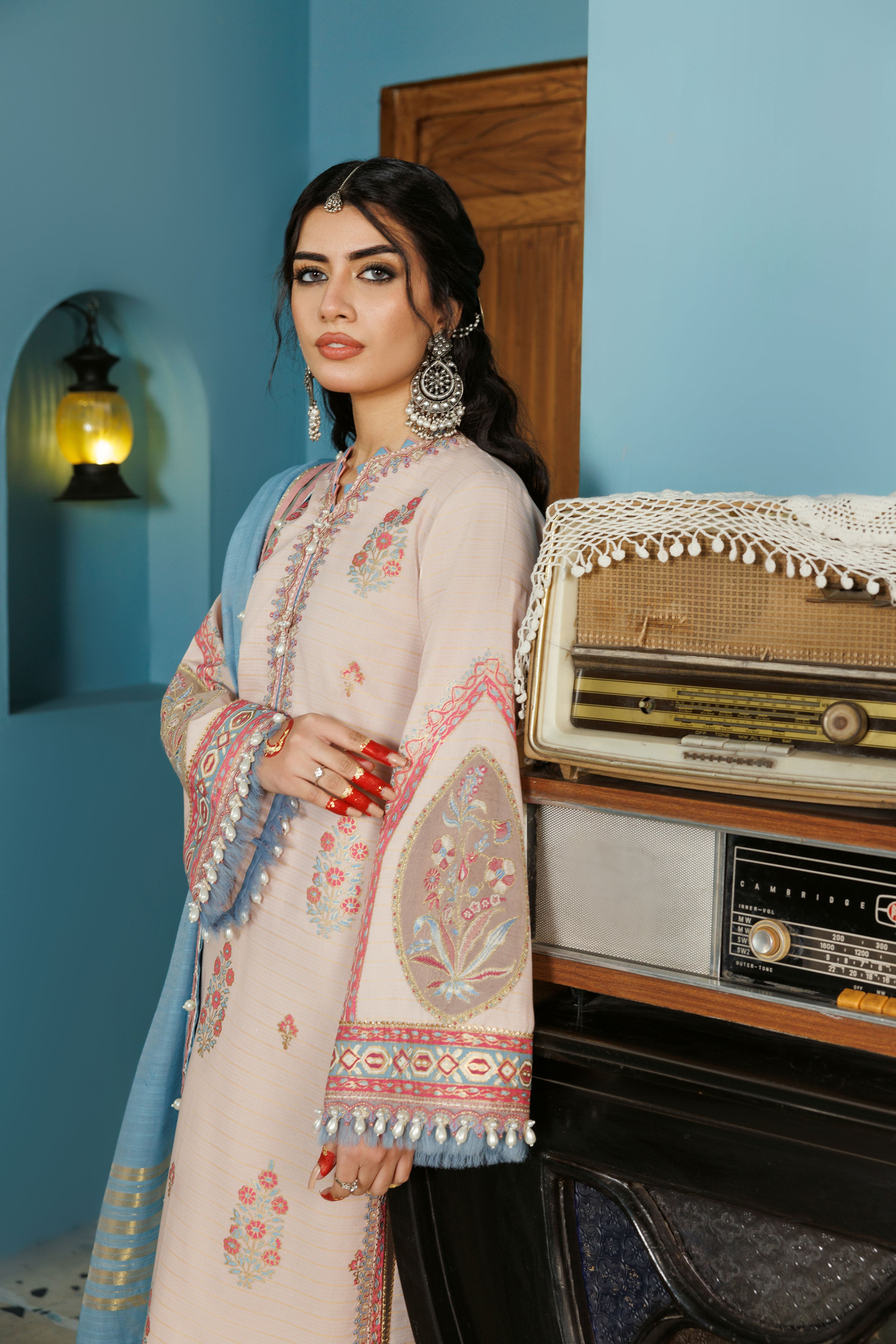Nazneen Short Kurti - Black main image 1